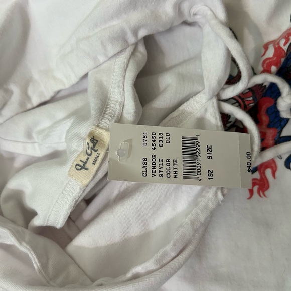 NWT Brandy Melville Dragon White Sweatshirt | Size Small John Galt - Picture 5 of 5